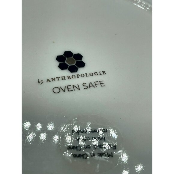 Anthropologie Bistro Tile Pie Dish Quiche Baking Pan Stoneware 1920s French Art - Picture 11 of 12